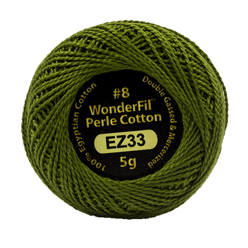 Eleganza Perle Cotton Marsh Green 33 hand embroidery thread