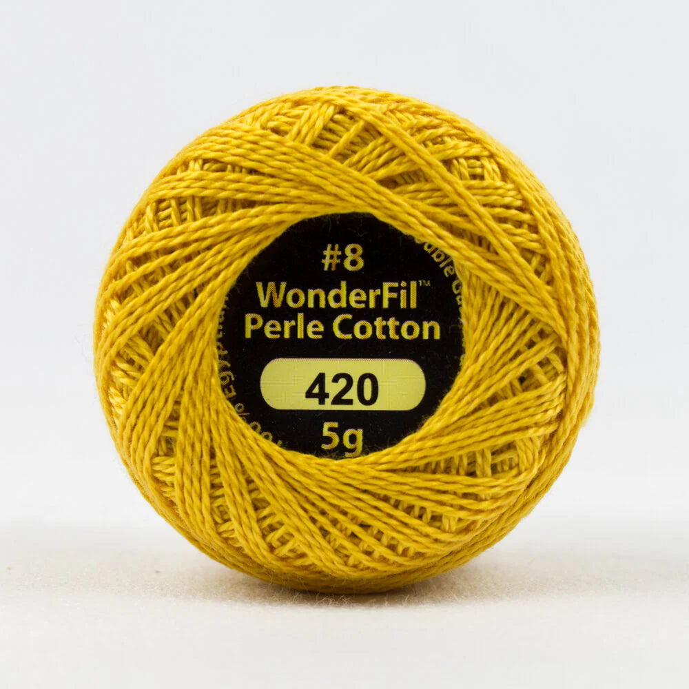 Eleganza Perle Cotton Polished Amber 420 hand embroidery thread