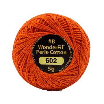 Eleganza Perle Cotton Hot Coals 602 hand embroidery thread