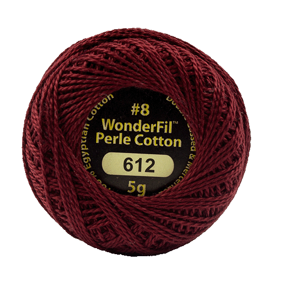 Eleganza Perle Cotton Dry Wine 612 hand embroidery thread