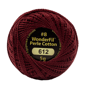 Eleganza Perle Cotton Dry Wine 612 hand embroidery thread