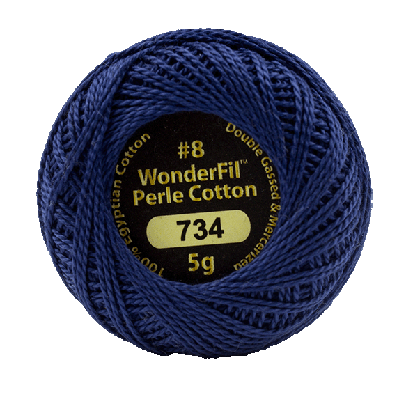 Eleganza Perle Cotton Denim 734 hand embroidery thread