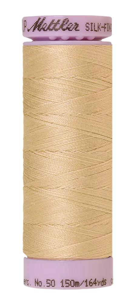 Mettler Cotton Silk Finish 50wt Eggshell large spool quilting thread
