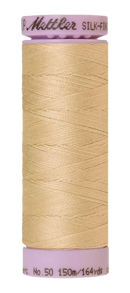 Mettler Cotton Silk Finish 50wt Eggshell large spool quilting thread