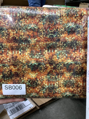 Bookworm Folklore Textured Leaf quilting fabric short bolt 4 yards