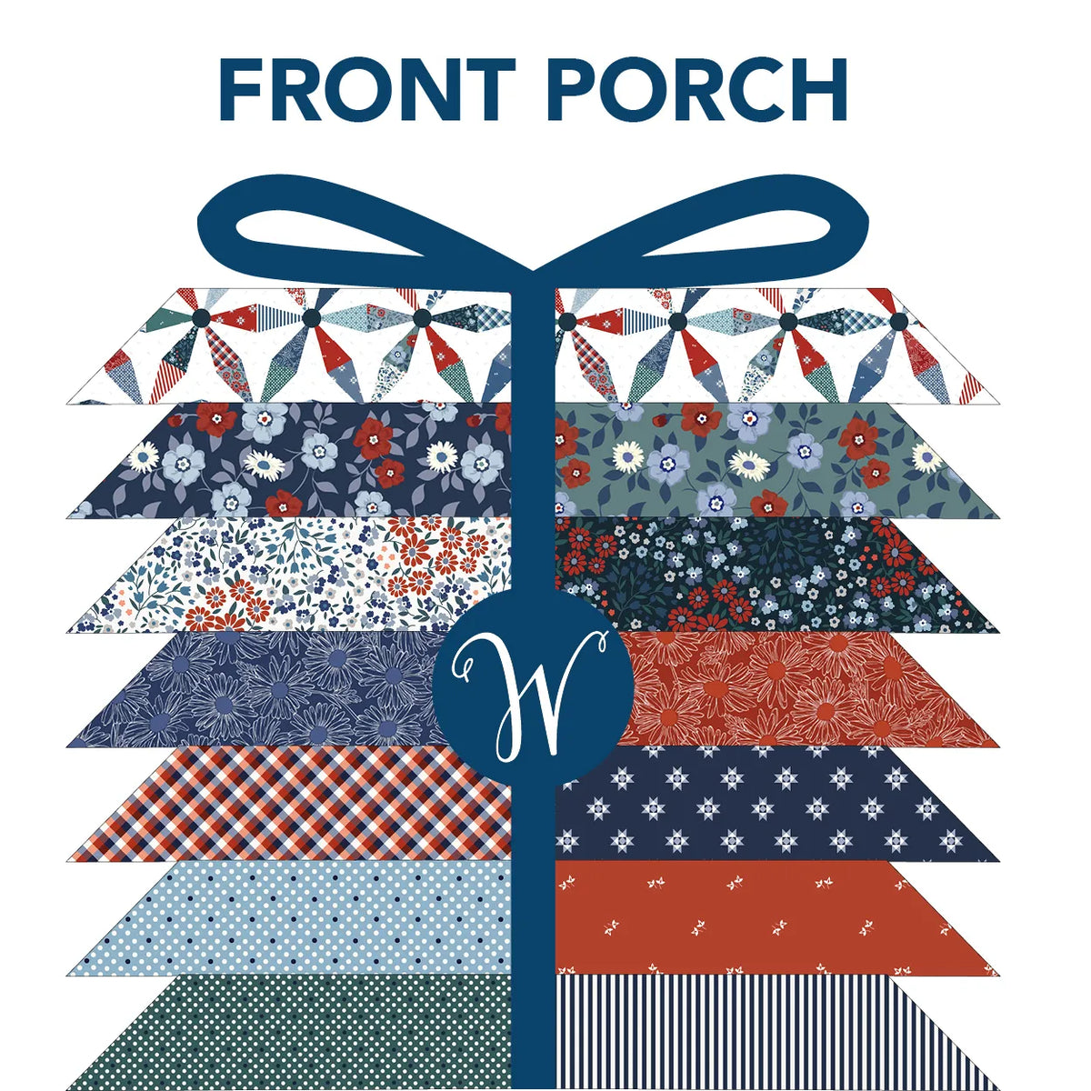 Front Porch Fat Quarter Bundle - fat quarter quilt fabric cut