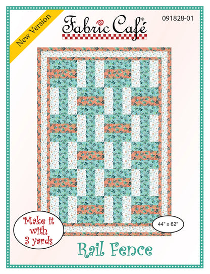 Rail Fence 3 Yard Quilt Pattern - image 1 - quilting pattern with step-by-step instructions