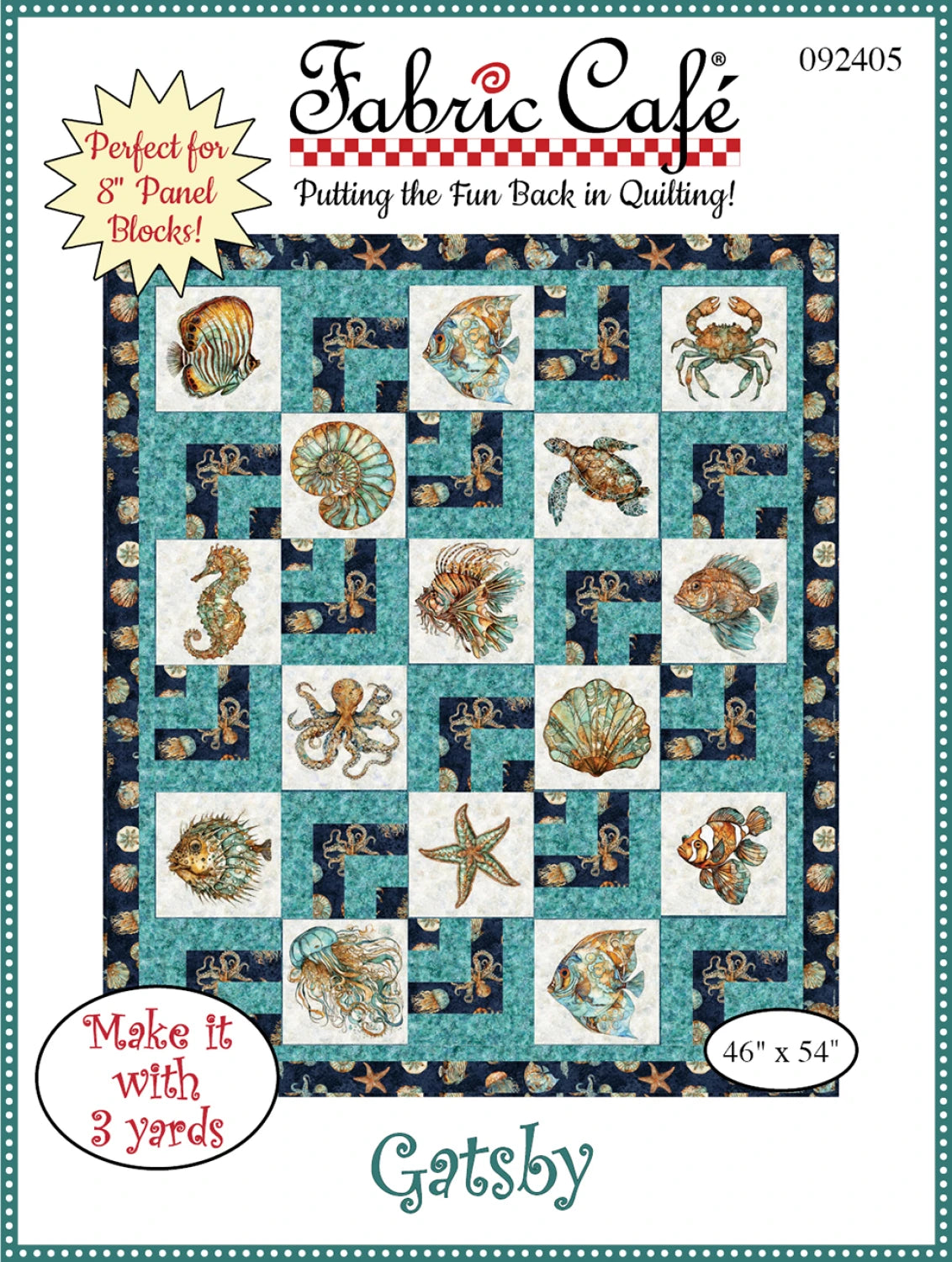 Gatsby 3 Yard Quilt Pattern - image 1 - quilting pattern with step-by-step instructions