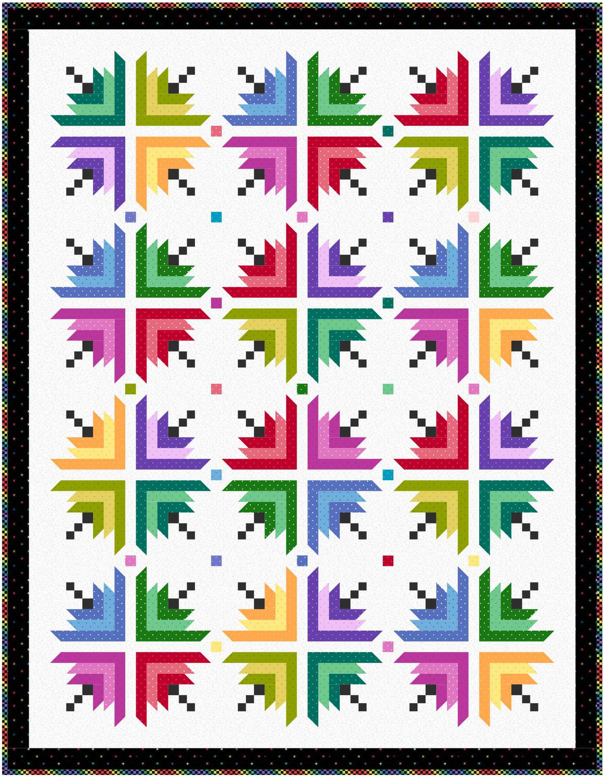 Fancy Schmancy quilt kit with fabric collection and pattern
