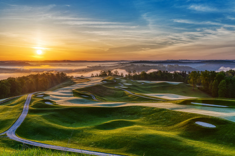 The golf course, for companions who prefer a fairway to a quarter-inch seam