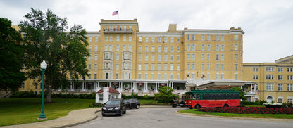 French Lick Springs Hotel front exterior and grounds