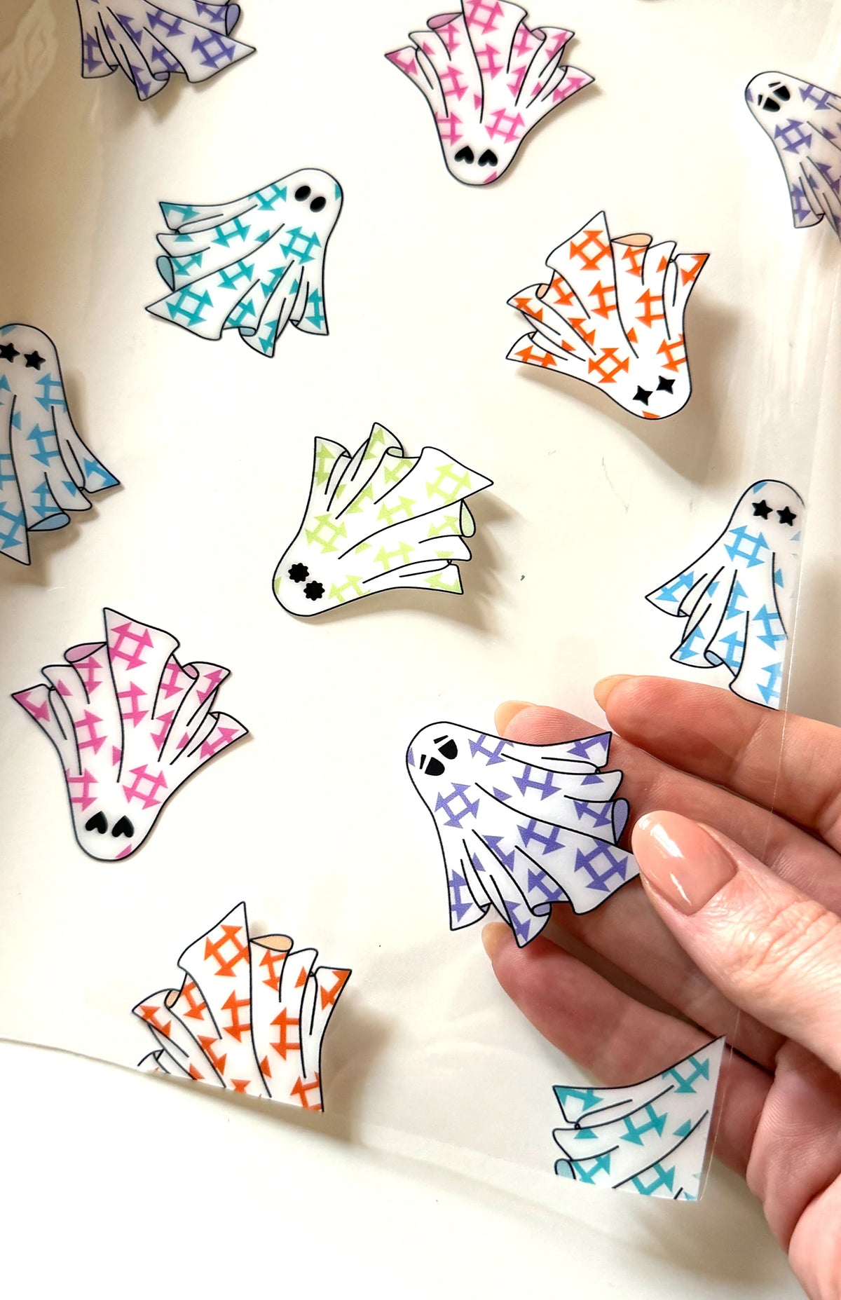 Sassafras Lane Designs Clear TPU Vinyl Ghosts pattern for bags and crafts