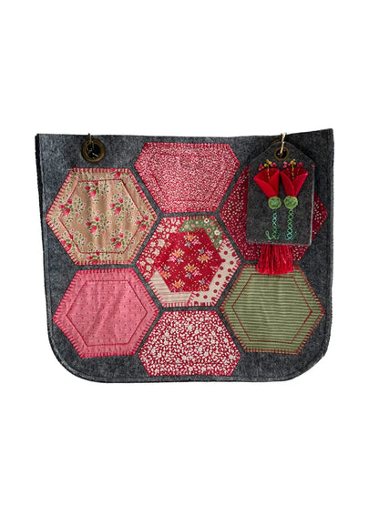 Grace Tote Kit completed embroidery tote bag alternate view