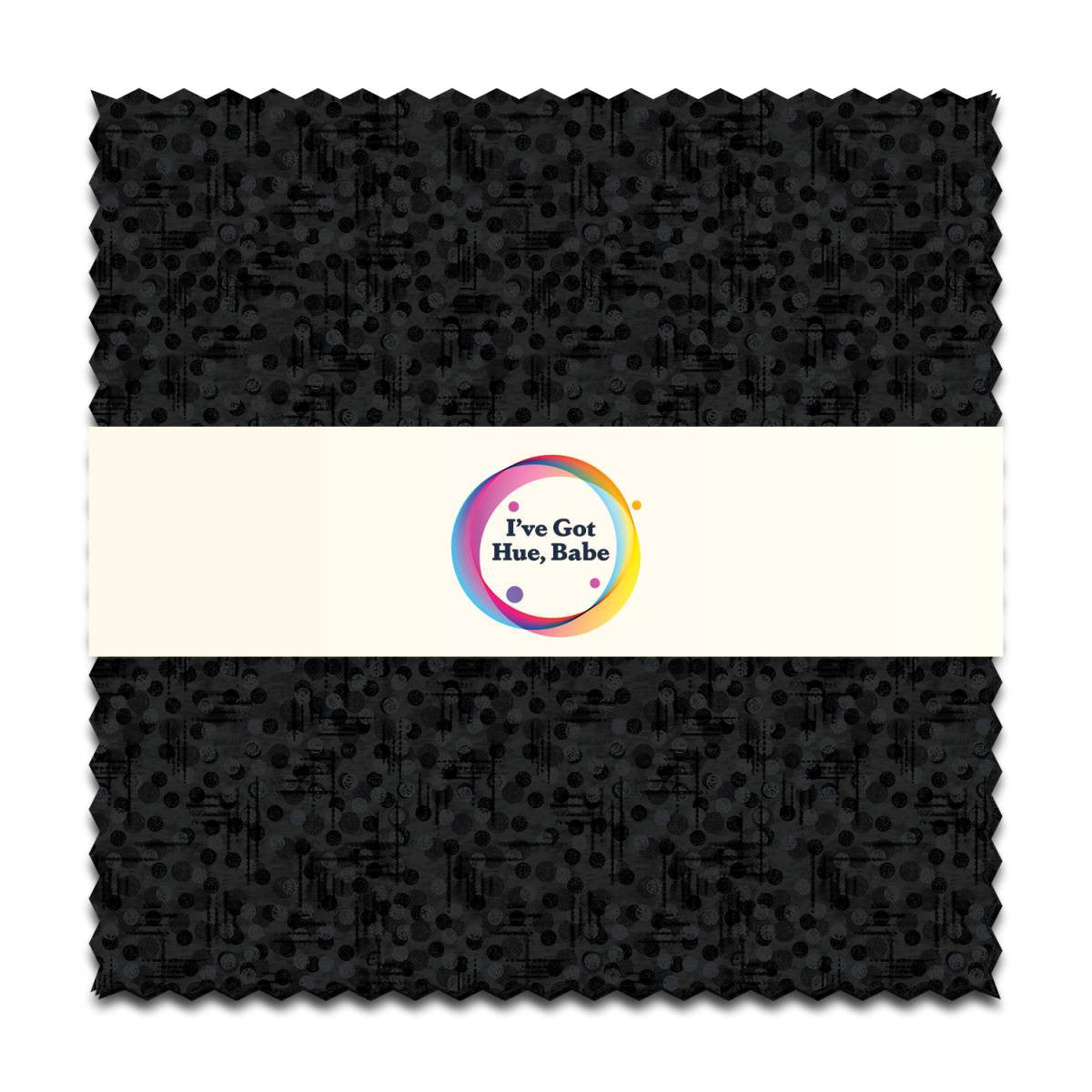 I've Got Hue, Babe Pitch Dark 5" Squares - image 1 - quilting supply from Quilted Joy