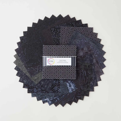 I've Got Hue, Babe Pitch Dark 5" Squares - image 2 - quilting supply from Quilted Joy