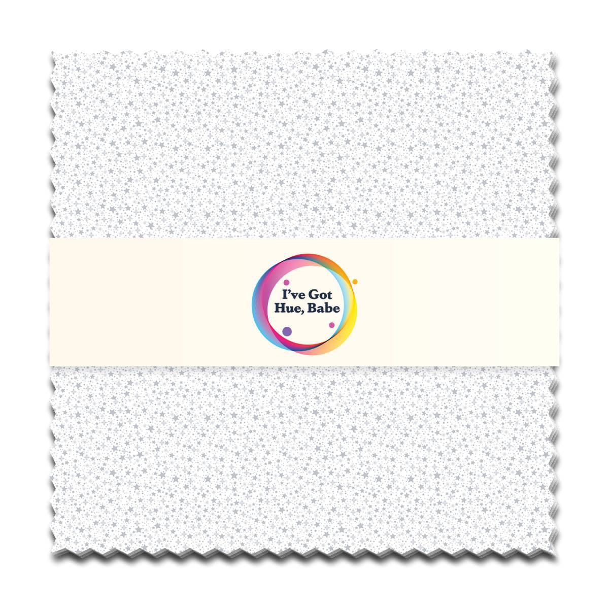 I've Got Hue, Babe White Knight 5" Squares - image 1 - quilting supply from Quilted Joy
