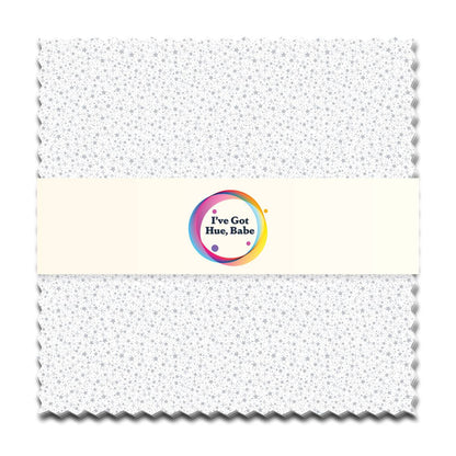I've Got Hue, Babe White Knight 5" Squares - image 1 - quilting supply from Quilted Joy