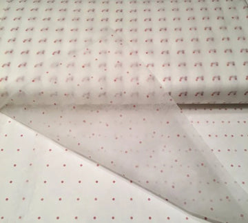 25 Yard Bolt of Red Dot Tracer Tracing Material White 46in Wide Full Bolt - quilting supply from Quilted Joy
