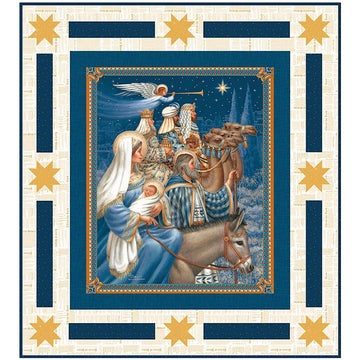 Nativity Panel quilt kit completed holiday quilt