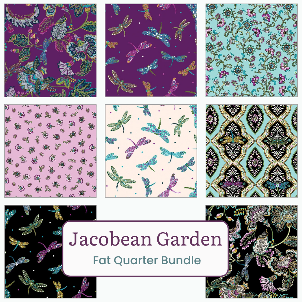 Jacobean Garden Fat Quarter Bundle - fat quarter quilt fabric cut