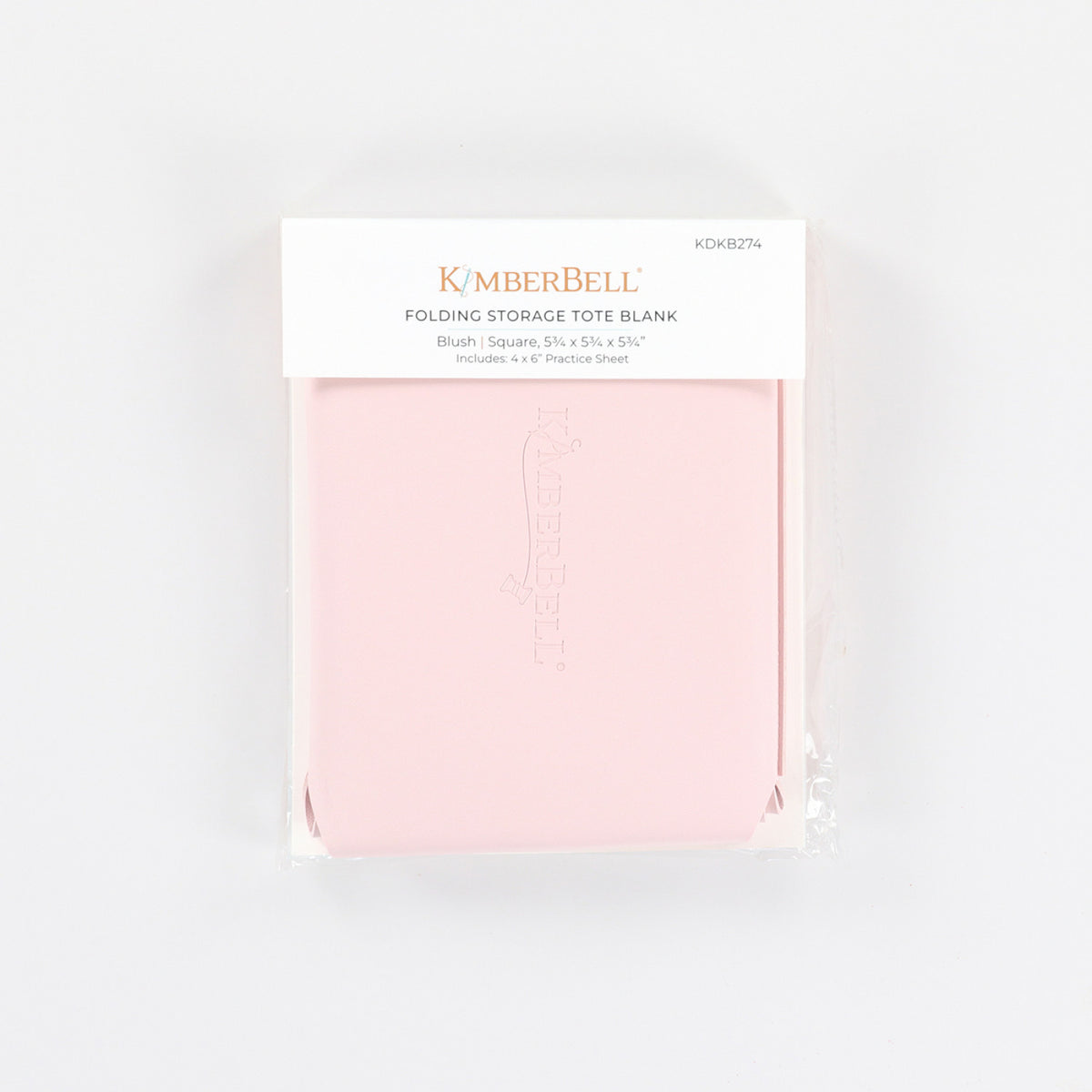 Kimberbell Folding Storage Tote Blush