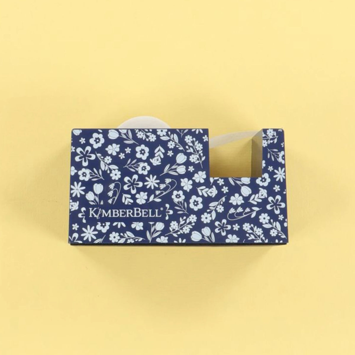 Kimberbell Navy Floral Paper Tape Dispenser - image 3 - quilting supply from Quilted Joy