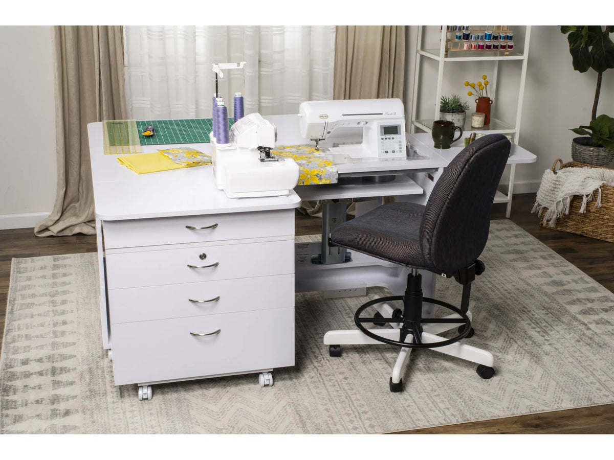 Koala Quilters Vision Sewing and Companion Chest in White - image 2 - quilting supply from Quilted Joy