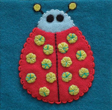 Sue Spargo Ladybug pre-cut wool applique kit