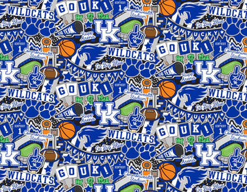 University of Kentucky Doodle Fabric Yardage