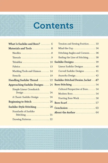 Pocket Guide to Sashiko and Boro Stitching