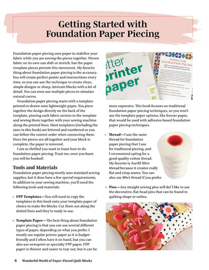 Wonderful World of Paper-Pieced Quilt Blocks - image 7 - quilting supply from Quilted Joy