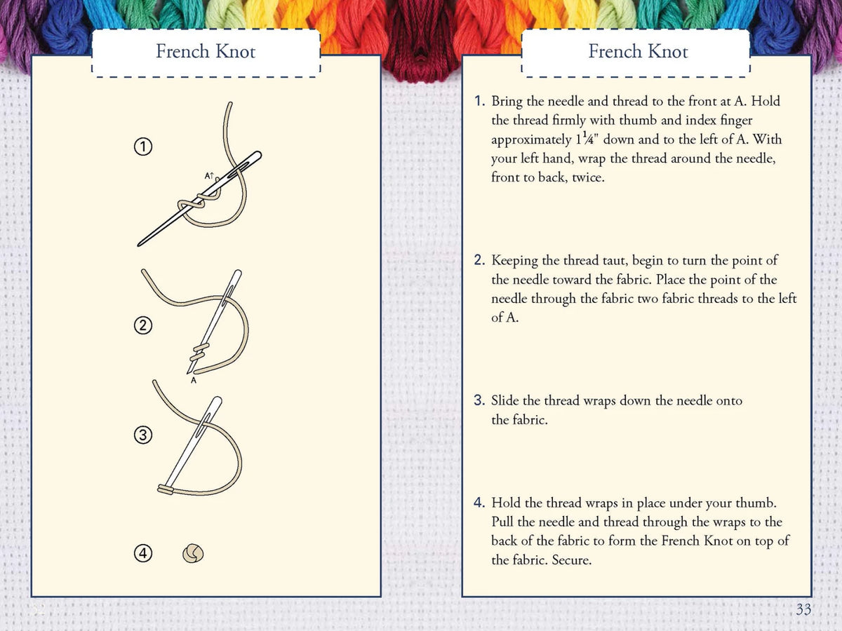 Hand Embroidery Stitches At-A-Glance - image 6 - quilting supply from Quilted Joy