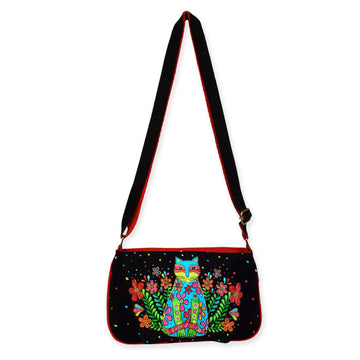 Kaleidoscope Kat colorful quilted small crossbody bag