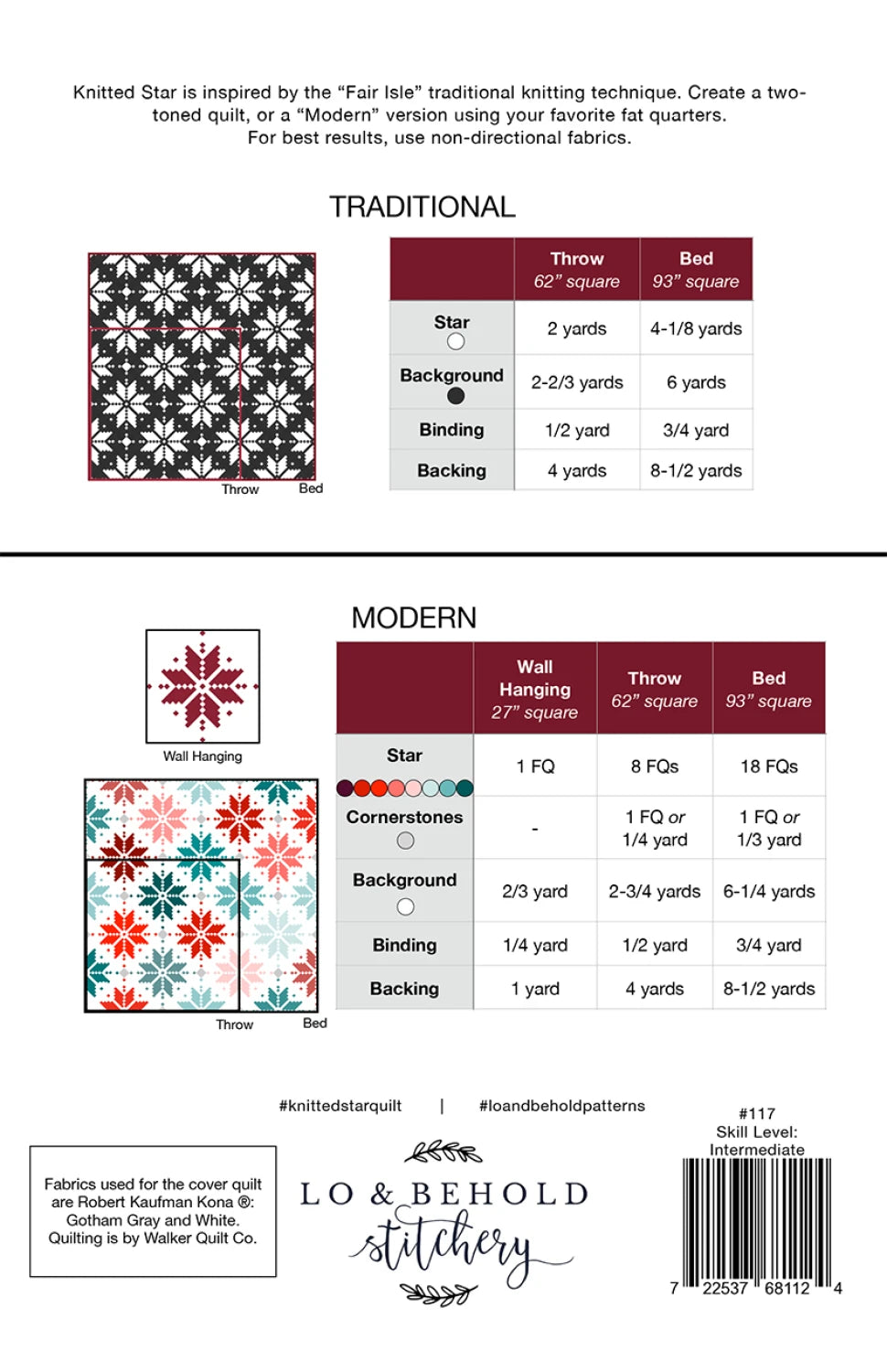 Knitted Star - image 2 - quilting supply from Quilted Joy