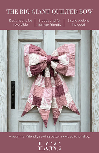 The Big Giant Quilted Bow pattern front cover