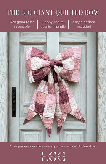 The Big Giant Quilted Bow pattern front cover