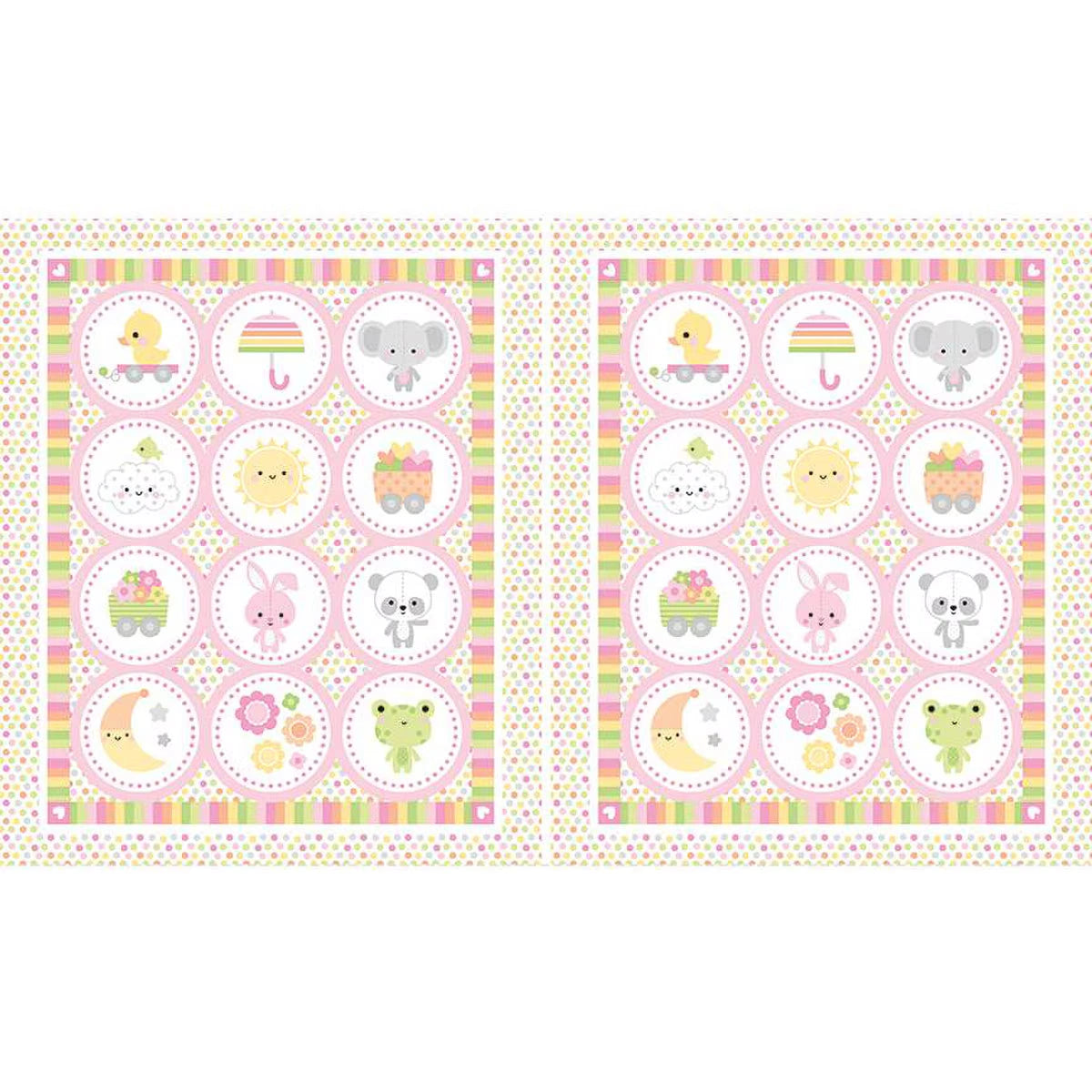Bundle of Joy Double Lush Velvet Set of two 36" Panels - image 2 - quilt fabric panel for quilting projects