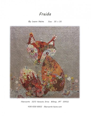 Freida Fox Collage Pattern Cover by Laura Heine
