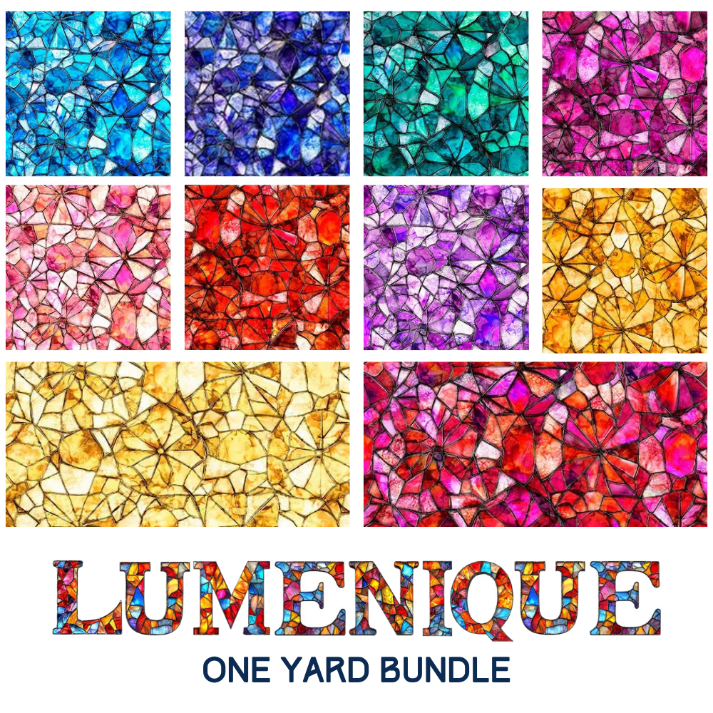 Lumenique One Yard Bundle - coordinating quilt fabric bundle