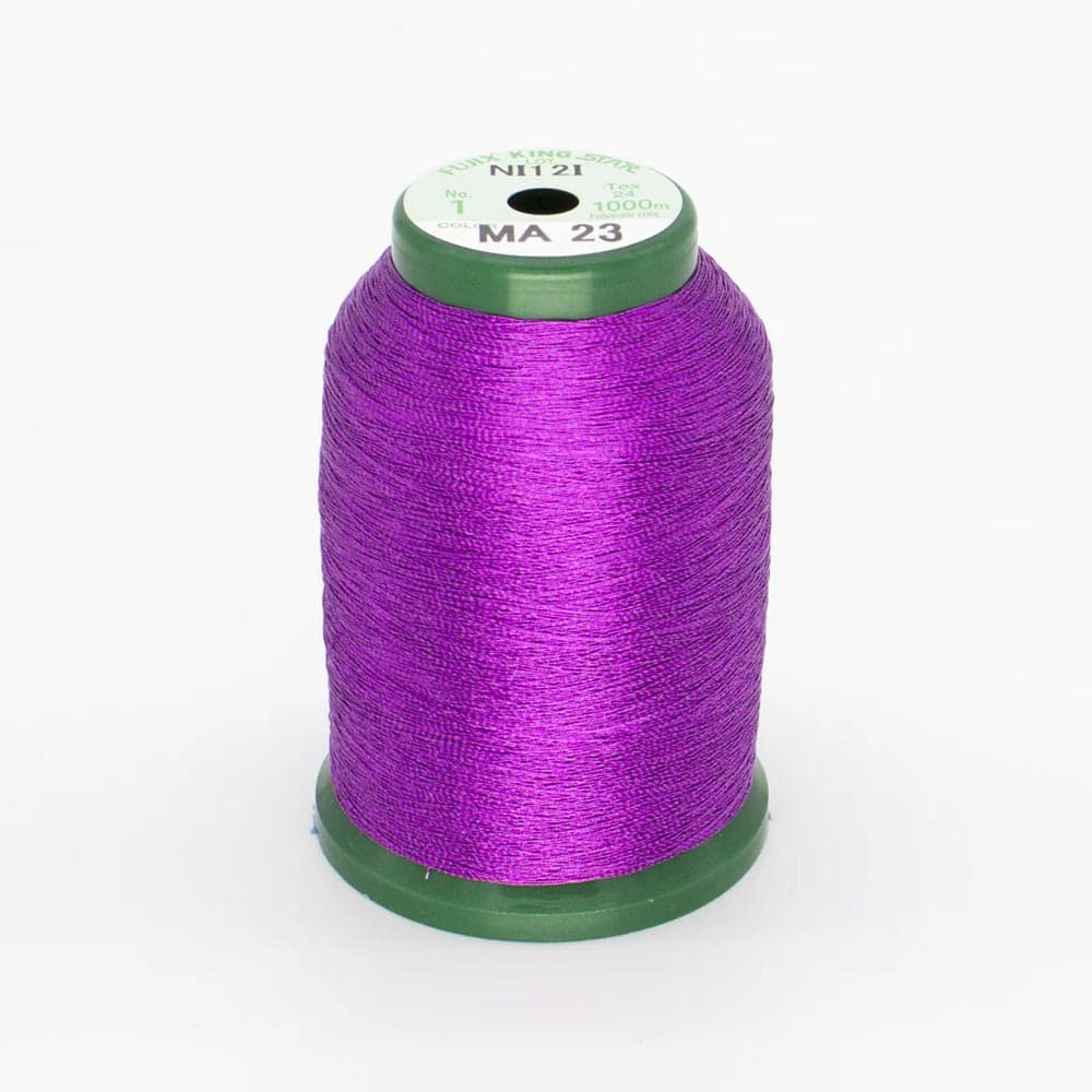 KingStar Thread Metallic Dark Purple MA23 - 1000 meters