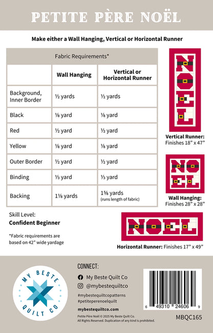 Petite Pere Noel - image 2 - quilting supply from Quilted Joy