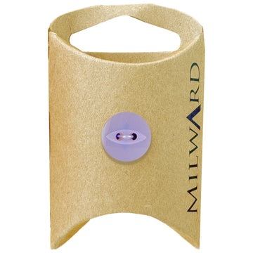 Milward Green Carded Lilac 14mm (22L) Polyester 2-Hole Fisheye Button
