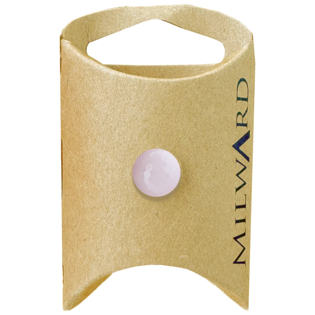 Milward Green Carded Pink 11mm (18L) Nylon Shank Diamond Cut Button