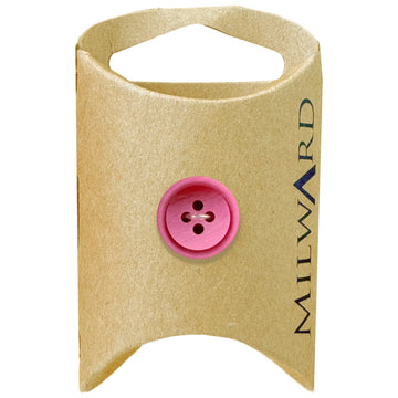 Milward Green Carded Fuchsia 15mm (24L) Polyester 4-Hole Ombre Button