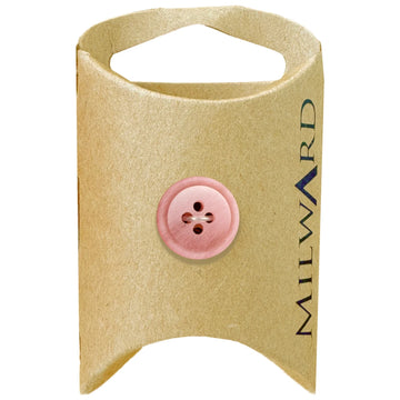 Milward Green Carded Light Pink 15mm (24L) Polyester 4-Hole Ombre Button