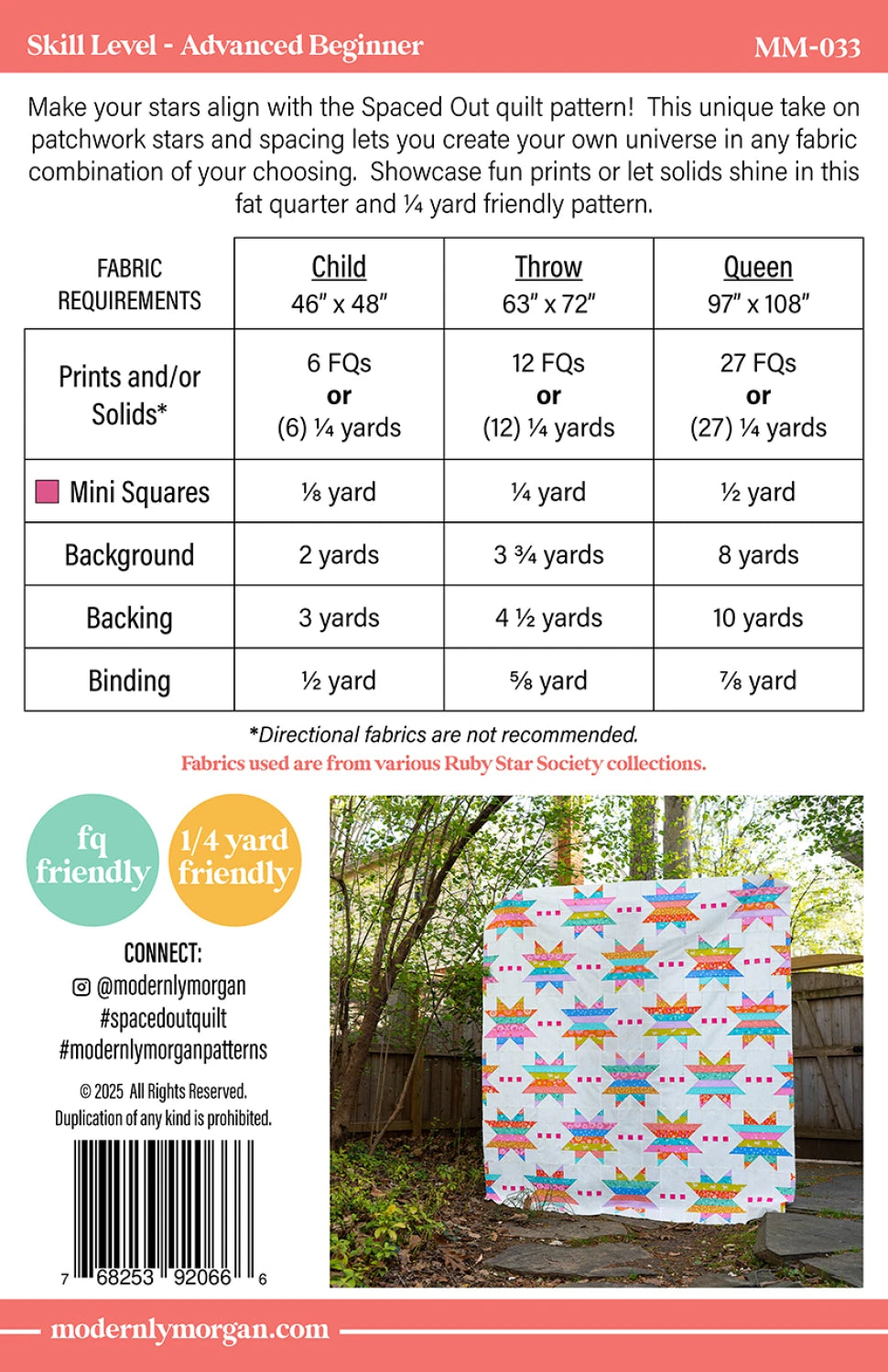 Spaced Out Quilt Pattern - image 3 - quilting pattern with step-by-step instructions