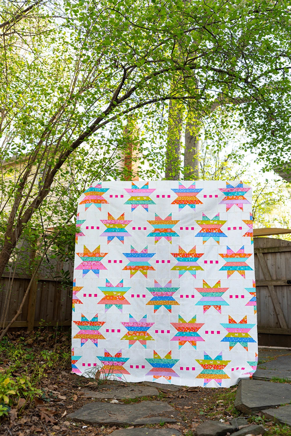Spaced Out Quilt Pattern - image 2 - quilting pattern with step-by-step instructions