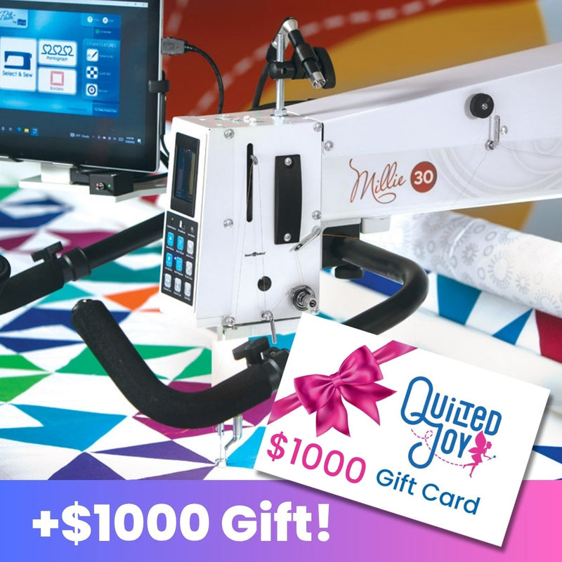 APQS Millie30" Quilting Machine with Comfort Table and FREE Online Class - APQS longarm quilting machine part or accessory