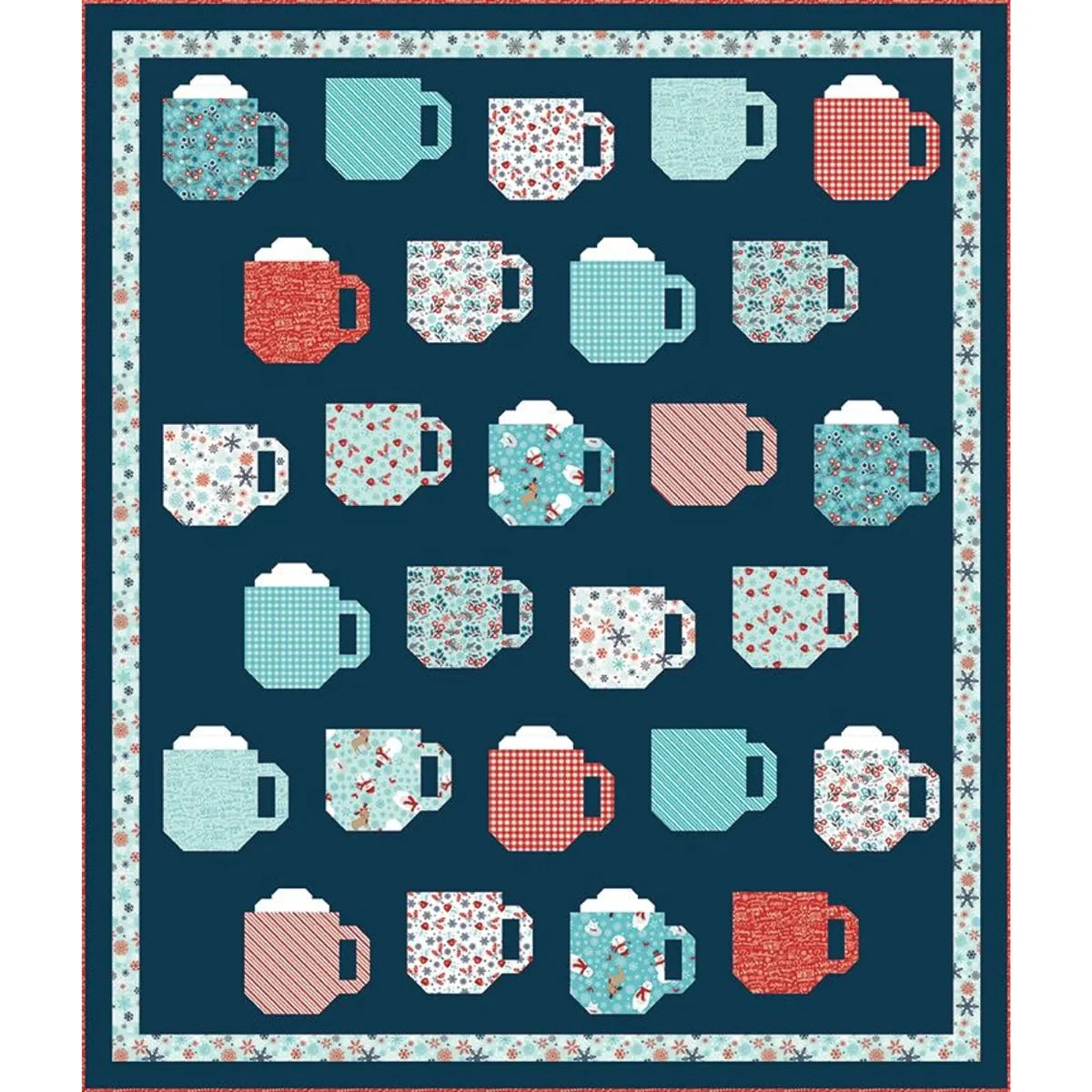 Mod Mugs quilt kit presale coffee mug themed fabric bundle