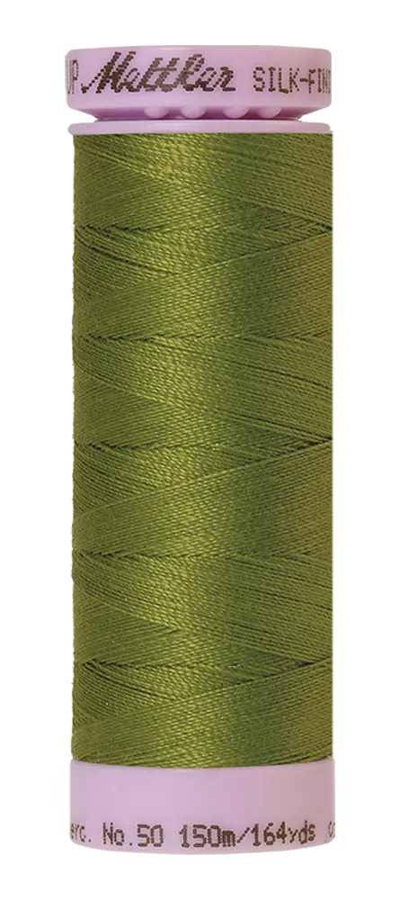 Mettler Cotton Silk Finish 50wt 150m Moss Green
